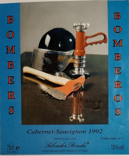 Etichette vino bomberos - vino,