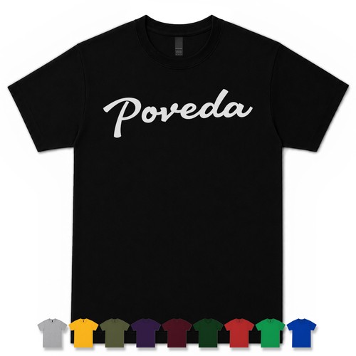 Maglietta poveda retro script - retro,